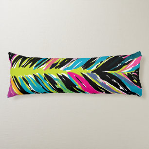 Abstract Kleurrijke Multikleurige Tropische Blad Lichaamskussen