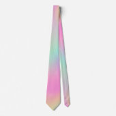 Abstract Kleurrijke Pastel Regenboog Ombre Stropdas (Voorkant)