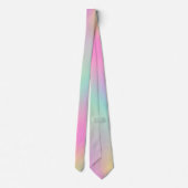 Abstract Kleurrijke Pastel Regenboog Ombre Stropdas (Achterkant)