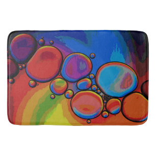 Abstract Kleurrijke Ronde Cirkels Badmat