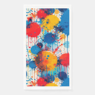 Abstract Kleurrijke Spat-art Servet