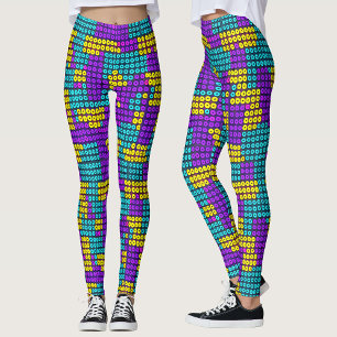 Abstract Kleurrijke Speelgoed Kinderen Geometrisch Leggings