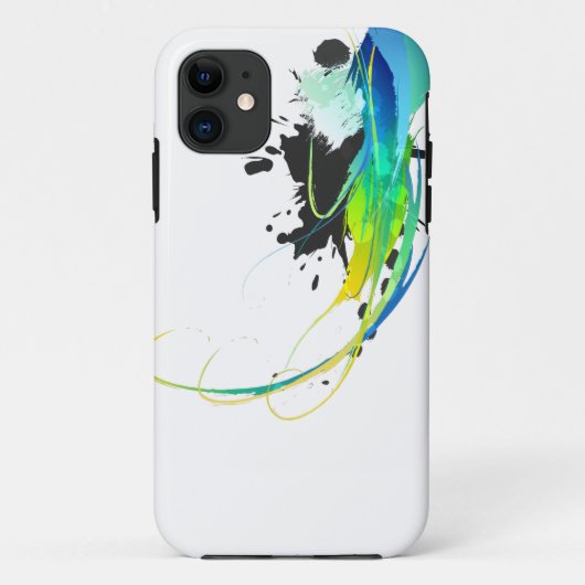 Abstract koel water Verf Spletters Case-Mate iPhone Case (Achterkant)