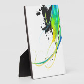 Abstract koel water Verf Spletters Fotoplaat (Zijkant)