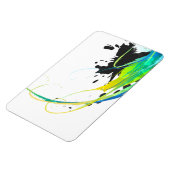 Abstract koel water Verf Spletters Magneet (Linkerzijde)