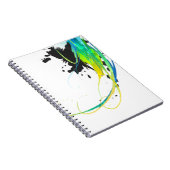 Abstract koel water Verf Spletters Notitieboek (Rechterzijde)