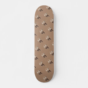 Abstract koffie-Man Skateboard