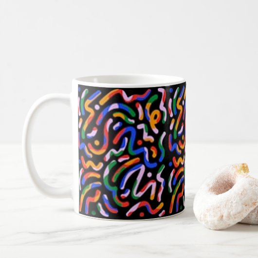 abstract koffiemok (Met donut)