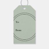 Abstract Koi Artistic Gift Label Cadeaulabel (Achterkant)