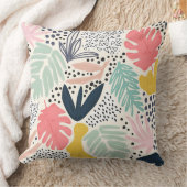 Abstract koraalpatroon Tropische collage Kussen (Deken)