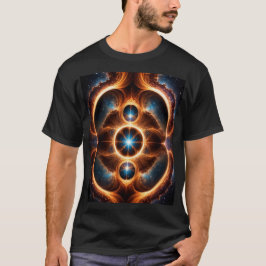 Abstract kosmisch ontwerp t-shirt