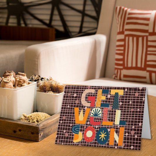 Abstract Krachtig Raster en Gestippelde Beterschap Kaart