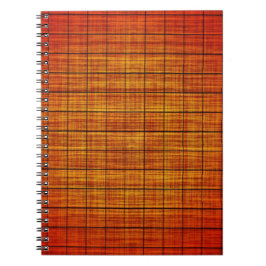 Abstract Kroesjatch Oranje en zwart Notitieboek