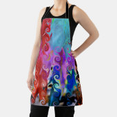 Abstract krulveren ontwerp schort (Insitu)