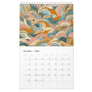 Abstract kunst collectie kalender