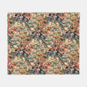 Abstract Kunst Fleece Deken (Voorkant (Horizontaal))