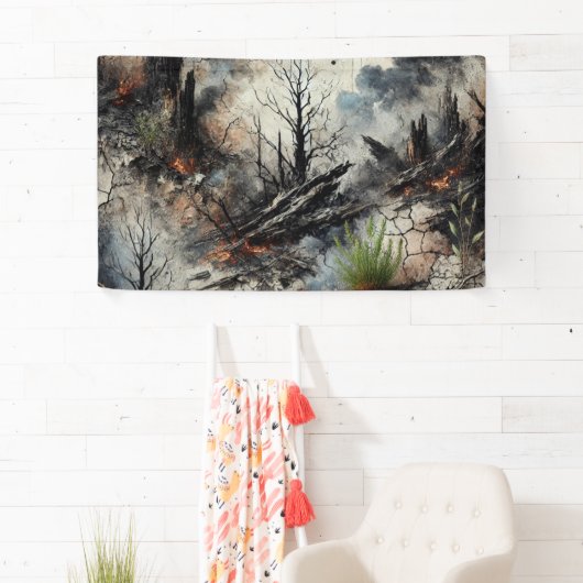 Abstract Kunst Stoffen Banner (Insitu)