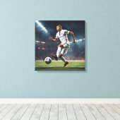 Abstract kunstartikel Kylian Mbappé Canvas Afdruk (Insitu (Houten vloer))