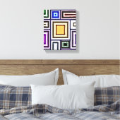 Abstract kunstcanvas canvas afdruk (Insitu (Slaapkamer))