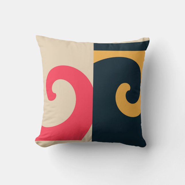 Abstract kunstdeco herstellen kussen (Voorkant)