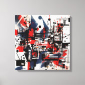 Abstract kunstframe canvas afdruk (Voorkant)