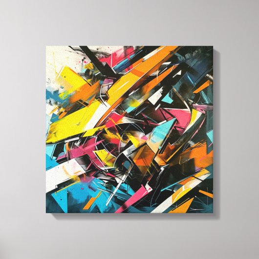 Abstract kunstframe canvas afdruk (Voorkant)