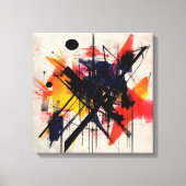 Abstract kunstframe canvas afdruk (Voorkant)