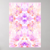 Abstract Kunstgoddelijkheid Paars Sinaasappel Boho Poster (Voorkant)
