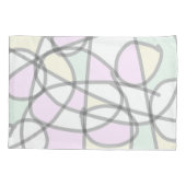 Abstract Kunstmatig Bleek beige koraalroze geel Kussensloop (Achterkant)