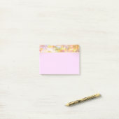 Abstract kunstmatig Bleek geel deastel indrukken Post-it® Notes (Op bureau)