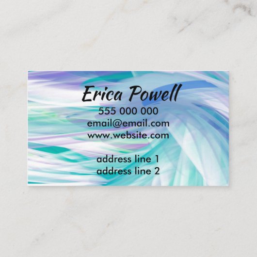 abstract kunstmatig ontwerp voor penseelstreken visitekaartje (Achterkant)
