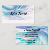 abstract kunstmatig ontwerp voor penseelstreken visitekaartje (Voorkant / Achterkant)