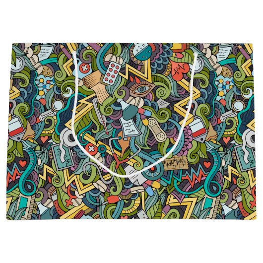 Abstract kunstmatig pictogram groot cadeauzakje (Voorkant)