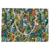 Abstract kunstmatig pictogram groot cadeauzakje (Achterkant)