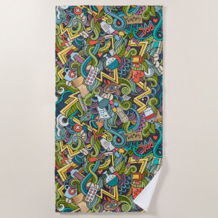 Abstract kunstmatig pictogram strandlaken