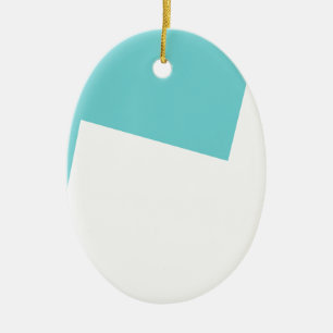 Abstract kunstminimalisme Blauw Wit Keramisch Ornament