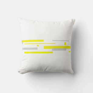 Abstract kunstminimalisme Geel grijs Pillow-kussen Kussen