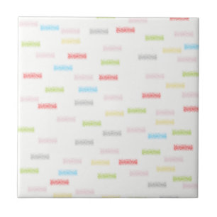 Abstract kunstminimalisme Kleine Stippen Pastel Tegeltje