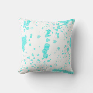 Abstract kunstminimalisme Pastel Turquoise Kussen