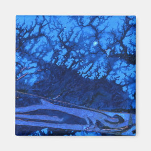 abstract kunstnet "Deep Water #3" Magneet