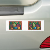 Abstract kunstontwerp bumpersticker (Op auto)