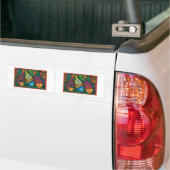 Abstract kunstontwerp bumpersticker (Op Truck)