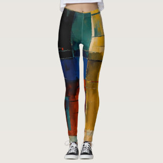 Abstract kunstontwerp leggings
