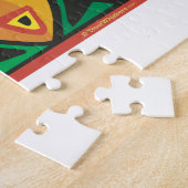 Abstract kunstontwerp legpuzzel (Zijkant)
