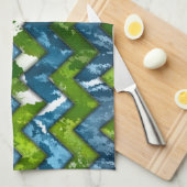 Abstract kunstontwerp theedoek (Quarter Fold)