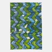 Abstract kunstontwerp theedoek (Verticaal)