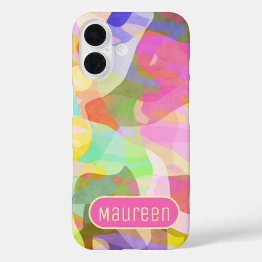 Abstract kunstontwerp voor pasta-kleurenartikelen Case-Mate iPhone case (Achterkant)