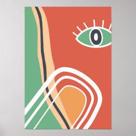 Abstract kunstoog poster