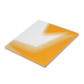 Abstract kunstpasta Oranje wit Tegeltje (Zijkant)