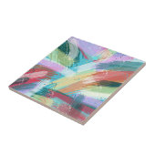 Abstract kunstpasta tegeltje (Zijkant)